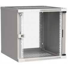 Шкаф настенный LINEA WE 9U 600х600мм дверь стекло серый ITK LWE3-09U66-GF