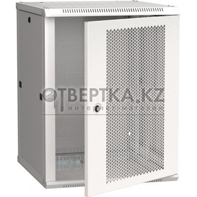 Шкаф настенный LINEA W 15U 600х600мм дверь перфорированная RAL 7035 ITK LWR3-15U66-PF