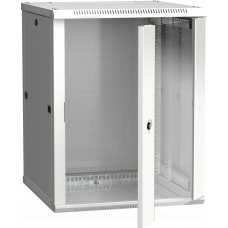 Шкаф настенный LINEA W 18U 600х600мм дверь стекло RAL 7035 ITK LWR3-18U66-GF