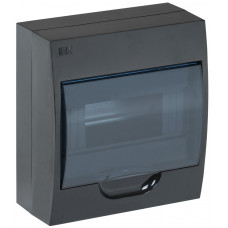 KREPTA 3 Корпус пластиковый ЩРН-П-8 IP41 черный IEK MKP12-N-08-41-K02 