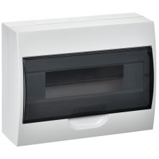 Корпус пластиковый ЩРН-П-12 черная прозрачная дверь IP41 GENERICA MKP12-N-12-41-G