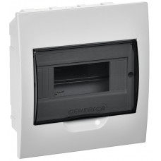 Корпус пластиковый ЩРВ-П-8 черная прозрачная дверь IP41 GENERICA MKP12-V-08-41-G