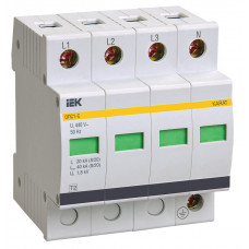 KARAT Ограничитель импульсного перенапряжения ОПС1-C 4P In=20кА Un=400В Im=40кА IEK MOP20-4-C KARAT Ограничитель импульсного перенапряжения ОПС1-C 4P In=20кА Un=400В Im=40кА IEK MOP20-4-C