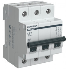 Автоматический выключатель ВА47-29М 3P 32А 4,5кА C GENERICA MVA21-3-032-C-G в Актобе Автоматический выключатель ВА47-29М 3P 32А 4,5кА C GENERICA MVA21-3-032-C-G в Актобе