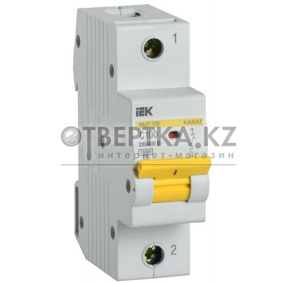 KARAT Автоматический выключатель ВА47-150 1P C 100А 15кА IEK MVA50-1-100-C