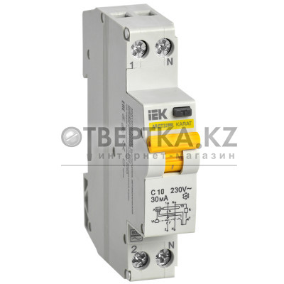 Выключатель автоматический дифференциального тока АВДТ32МL C10 30мА KARAT IEK MVD12-1-010-C-030