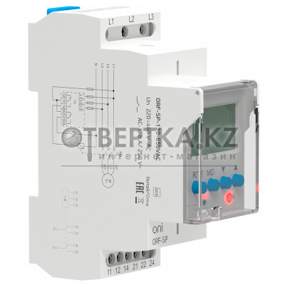 Реле контроля фаз ORF-SP 3 фазы 2 контакта 130-650В AC ONI ORF-SP-130-650VAC