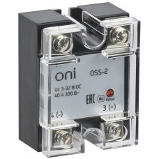 Реле твердотельное OSS-2 25А 380В AC 3-32В DC ONI OSS-2-3-25-B  в Атырау