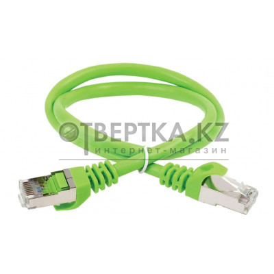 Коммутационный шнур (патч-корд) кат.6 FTP LSZH 2м зеленый ITK PC02-C6FL-2M