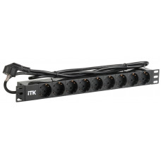 розеток ITK PDU 9 DIN49440 нем. cтанд. 1U вилка DIN49441 нем. станд. профиль из ПВХ PH22-9D1-P  в Кокшетау