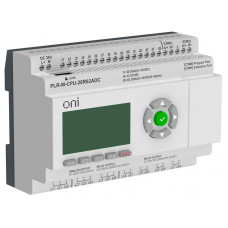 Микро ONI ПЛК 16 4 0-20мА 8 0-10В 4 до 60кГц 4 2 0-20мА/0-10В. RTC SD 2хRS485 Ethernet 24В DC PLR-M-CPU-26R02ADC