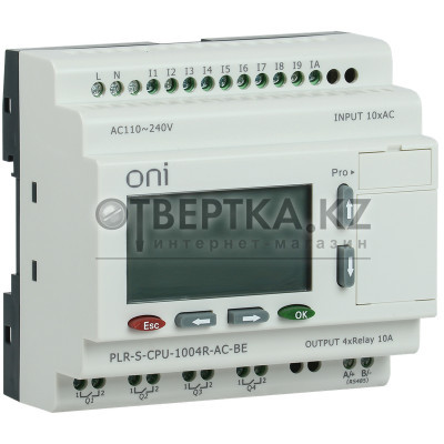 Программируемое логическое реле ONI 10 4 RS485 220В AC PLR-S-CPU-1004R-AC-BE PLR-S-CPU-1004R-AC-BE 