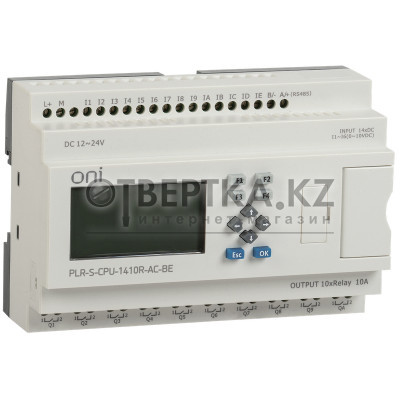 Логическое реле с экраном  PLR-S. CPU1410(R) ONI PLR-S-CPU-1410R-AC-BE