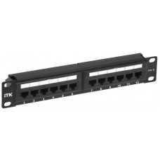 1U патч-панель кат.6 UTP 12 портов 10" (Dual IDC) ITK PP12-1UC06U-D05-10 в Таразе