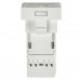 PRIMER РКИ-10-00-П-6 Розетка компьютерная RJ45 UTP кат.6 (1 модуль) белая IEK PR-KK40D-RI-0-1-C06U-K01