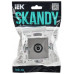 SKANDY Розетка TV проходная SK-A17N металл никель IEK SK-A10-P-K50