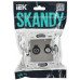 SKANDY Розетка двойная TVSAT SK-A13N металл никель IEK SK-AF20-O-K50