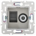 SKANDY Розетка двойная TVRJ45 кат.5E SK-A14N металл никель IEK SK-AK20-1-K50