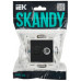 SKANDY Розетка двойная TVRJ45 кат.6 SK-A15Bl черный IEK SK-AK20-2-K02