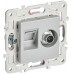 SKANDY Розетка двойная TVRJ45 кат.6 SK-A15S серебряный IEK SK-AK20-2-K23