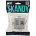 SKANDY Розетка двойная TVRJ45 кат.6 SK-A15S серебряный IEK SK-AK20-2-K23