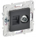 SKANDY Розетка двойная TVRJ45 кат.6 SK-A15T титан IEK SK-AK20-2-K48