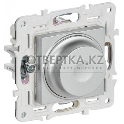 SKANDY Светорегулятор поворотный с индикацией 600Вт SK-D01S серебряный IEK SK-D41-0600-K23