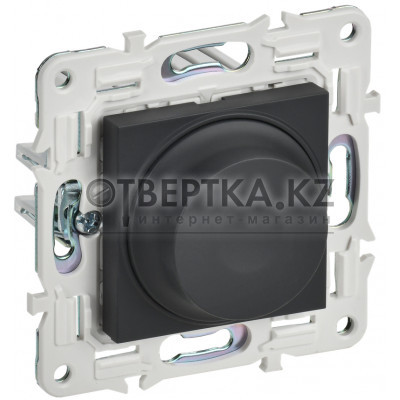 SKANDY Светорегулятор поворотный с индикацией 600Вт SK-D01G графит IEK SK-D41-0600-K53