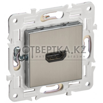 SKANDY Розетка HDMI SK-H01N металл никель IEK SK-H10-K50