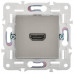 SKANDY Розетка HDMI SK-H01N металл никель IEK SK-H10-K50