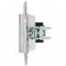 SKANDY Розетка HDMI SK-H01N металл никель IEK SK-H10-K50