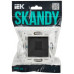 SKANDY Розетка компьютерная RJ45 кат.6 SK-K02Bl черный IEK SK-K10-2-K02