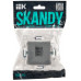 SKANDY Розетка компьютерная RJ45 кат.6 SK-K02Gr серый IEK SK-K10-2-K03