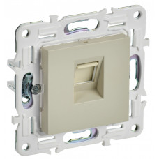 SKANDY Розетка компьютерная RJ45 кат.6 SK-K02B бежевый IEK SK-K10-2-K10 в Кокшетау