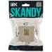 SKANDY Розетка компьютерная RJ45 кат.6 SK-K02B бежевый IEK SK-K10-2-K10