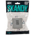 SKANDY Розетка компьютерная RJ45 кат.6 SK-K02S серебряный IEK SK-K10-2-K23