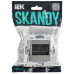 SKANDY Розетка компьютерная двойная RJ45 кат.5E SK-K03N металл никель IEK SK-K20-1-K50