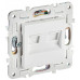 SKANDY Розетка компьютерная двойная RJ45 кат.6 SK-K04W арктический белый IEK SK-K20-2-K01