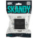 SKANDY Розетка компьютерная двойная RJ45 кат.6 SK-K04Bl черный IEK SK-K20-2-K02