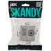 SKANDY Розетка компьютерная двойная RJ45 кат.6 SK-K04S серебряный IEK SK-K20-2-K23