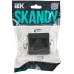 SKANDY Розетка компьютерная двойная RJ45 кат.6 SK-K04G графит IEK SK-K20-2-K53