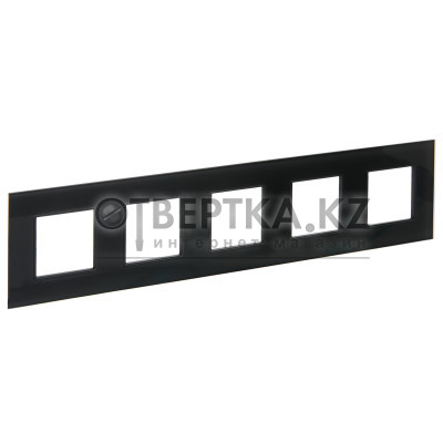 SKANDY Рамка 5-местная SK-F25G стекло графит IEK SK-M52-G-K53