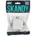 SKANDY Заглушка с суппортом SK-C01W арктический белый IEK SK-PL10-K01