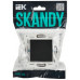 SKANDY Заглушка с суппортом SK-C01Bl черный IEK SK-PL10-K02