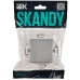 SKANDY Заглушка с суппортом SK-C01S серебряный IEK SK-PL10-K23