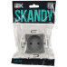 SKANDY Розетка без заземления с защитными шторками 10А SK-R01Gr серый IEK SK-R13-10-K03