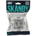 SKANDY Розетка без заземления с защитными шторками 10А SK-R01S серебряный IEK SK-R13-10-K23