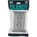 SKANDY Розетка 2-местная без заземления с защитными шторками 10А в сборе SK-R09S серебряный IEK SK-R23-10-K23-F