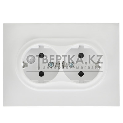 Розетка 2-местная SKANDY 16А SK-R07W IEK SK-R24-16-K01-F 