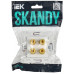 SKANDY Аудиорозетка 4-местная SK-A01W арктический белый IEK SK-S40-K01